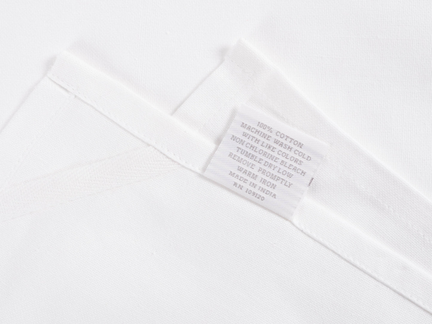 Custom Plain Weave White Tea Towels